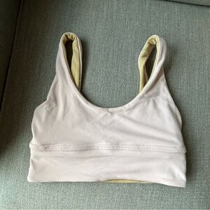 🛑SOLD🛑 Lululemon Women’s Align Reversible Sports Bra Nude And Soft Pink - Size 4